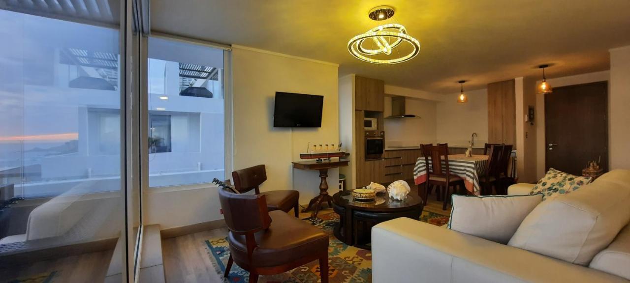 Depto Equipado Frente Al Mar. Excelente Terraza Apartamento