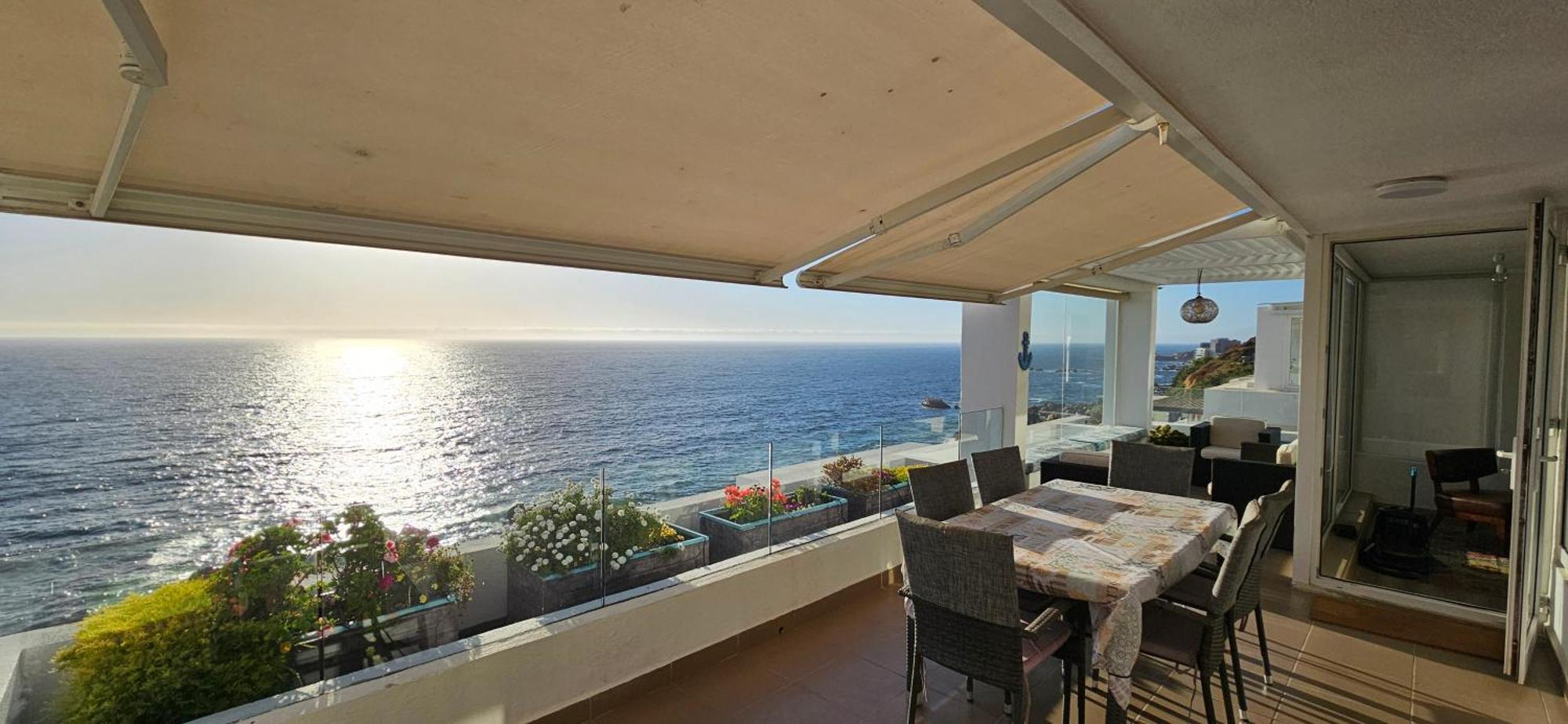 Depto Equipado Frente Al Mar. Excelente Terraza Apartamento *